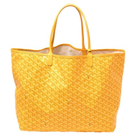 yellow goyard tote bag|goyard tote prices.